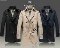 trench coat burberry homme vestes new b1409 blue one